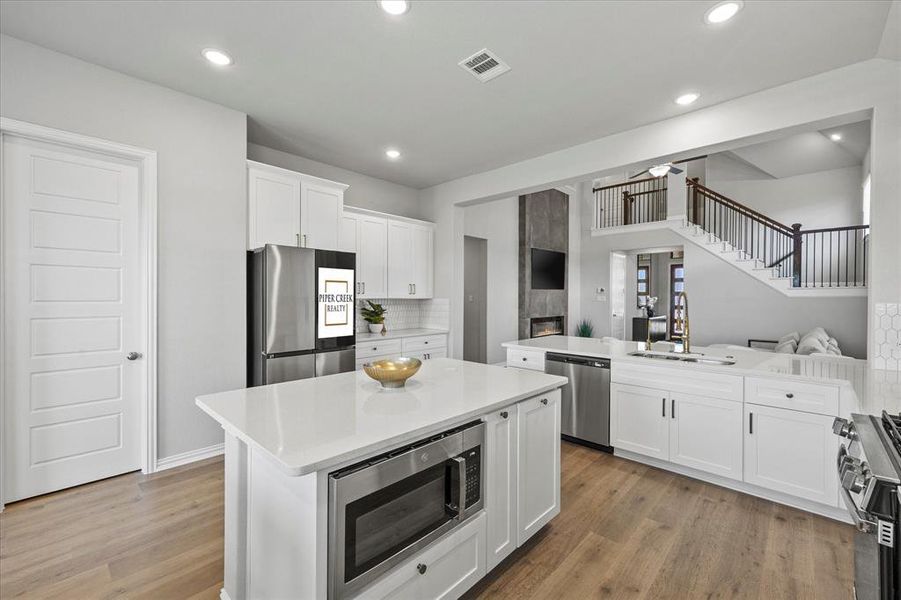 Furnished interior view inside a new home in , Fate (Image 10).