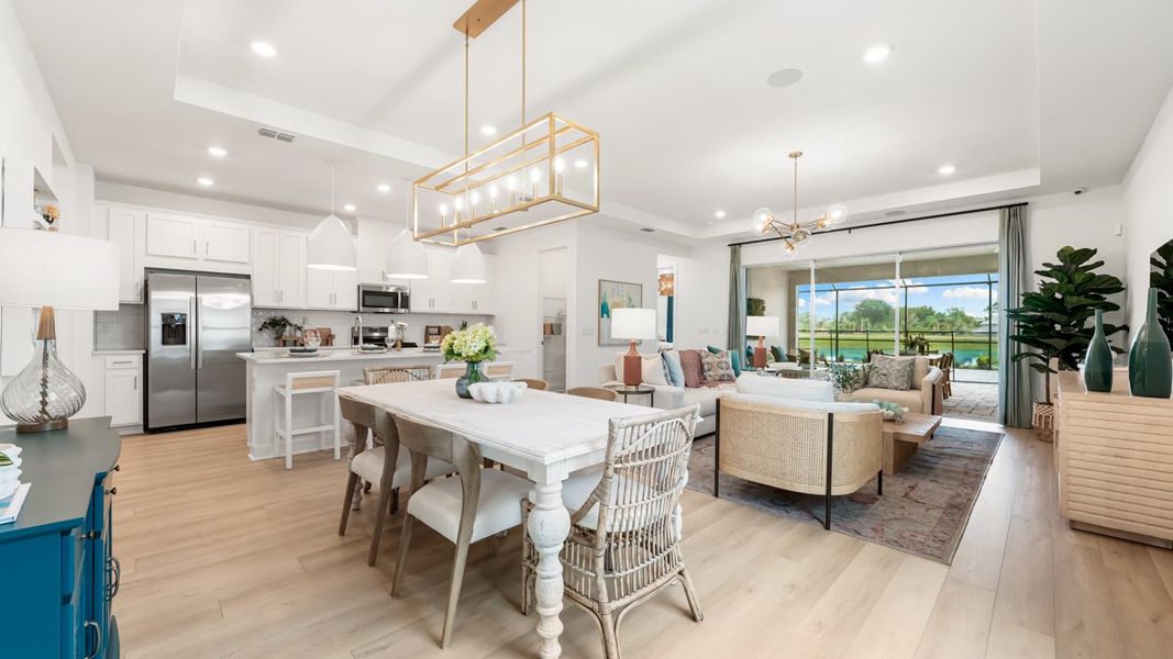 Representative furnished interior of a home built from the Milan by Taylor Morrison in Esplanade at Wiregrass Ranch, Wesley Chapel (Image 5). Representative furnished interior of a home built from the Milan by Taylor Morrison in Esplanade at Wiregrass Ranch, Wesley Chapel (Image 5).