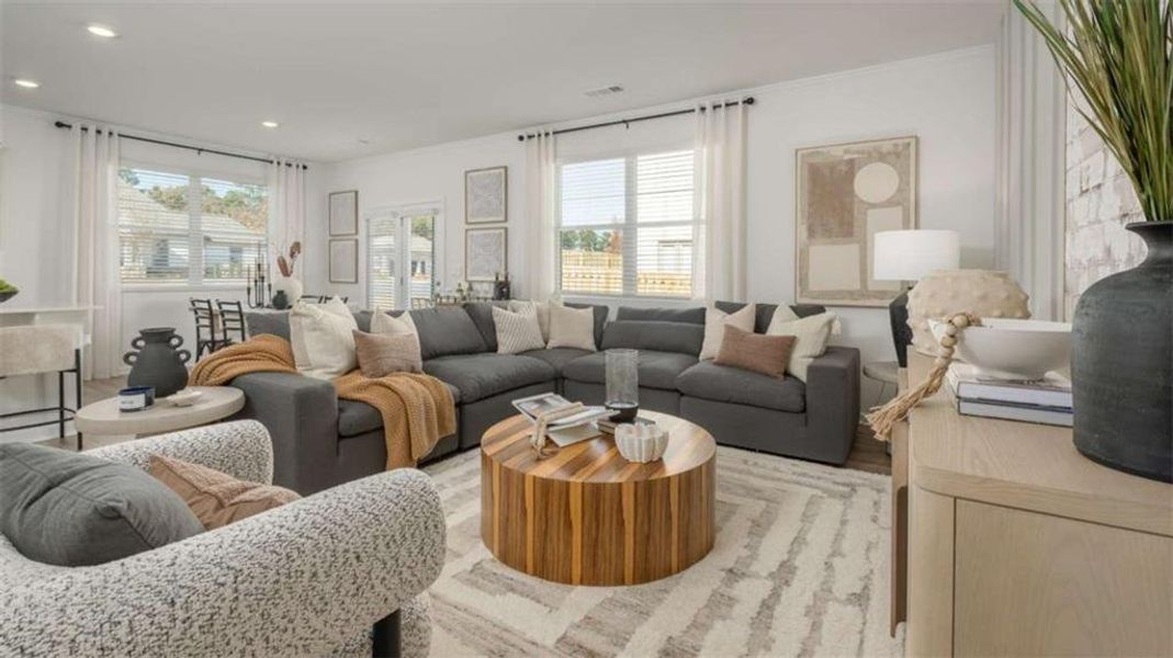 Furnished interior view inside a new home in Rosewood Farms, Acworth (Image 7).