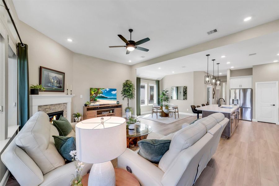 Furnished interior view inside a new home in , Willis (Image 13).