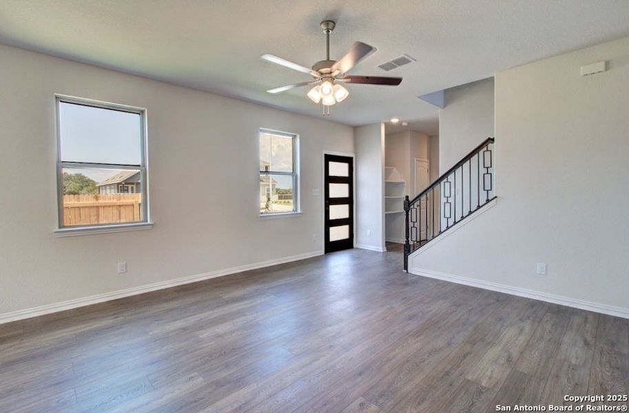 Spacious, unfurnished interior of a new home in Casinas at Gruene, New Braunfels (Image 10). Spacious, unfurnished interior of a new home in Casinas at Gruene, New Braunfels (Image 10).
