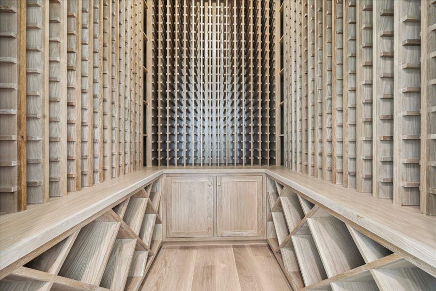Climate controlled wine storage for over 1,000 bottles!