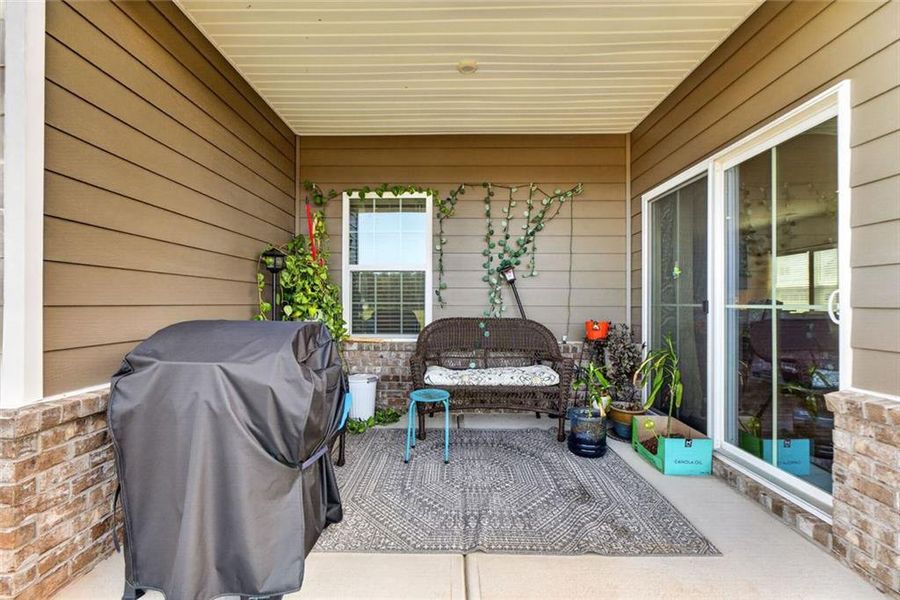 Exterior details and patio area of a home in , McDonough (Image 27).