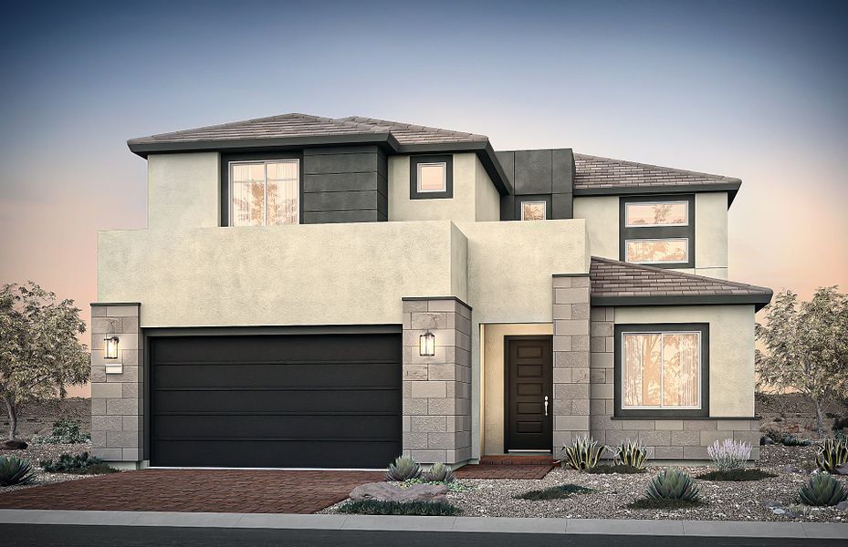 Representative exterior photo of a completed home built from the Prato by Pulte Homes in Upper Canyon, Phoenix, AZ (Image 20).