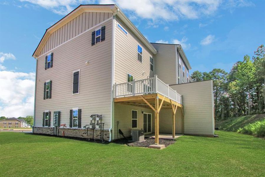 Exterior details and patio area of a home in Park Ridge at Sugar Hill, Sugar Hill (Image 16). Exterior details and patio area of a home in Park Ridge at Sugar Hill, Sugar Hill (Image 16).