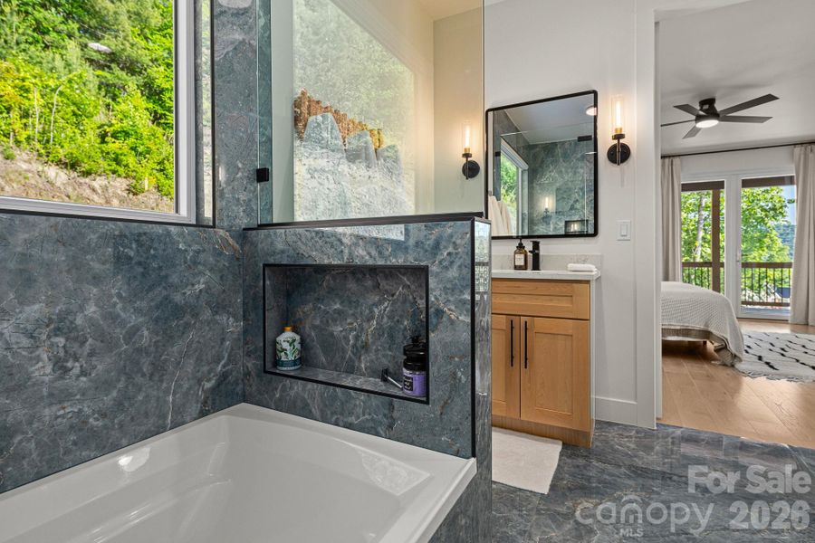 Furnished interior view inside a new home in , Hendersonville (Image 28).
