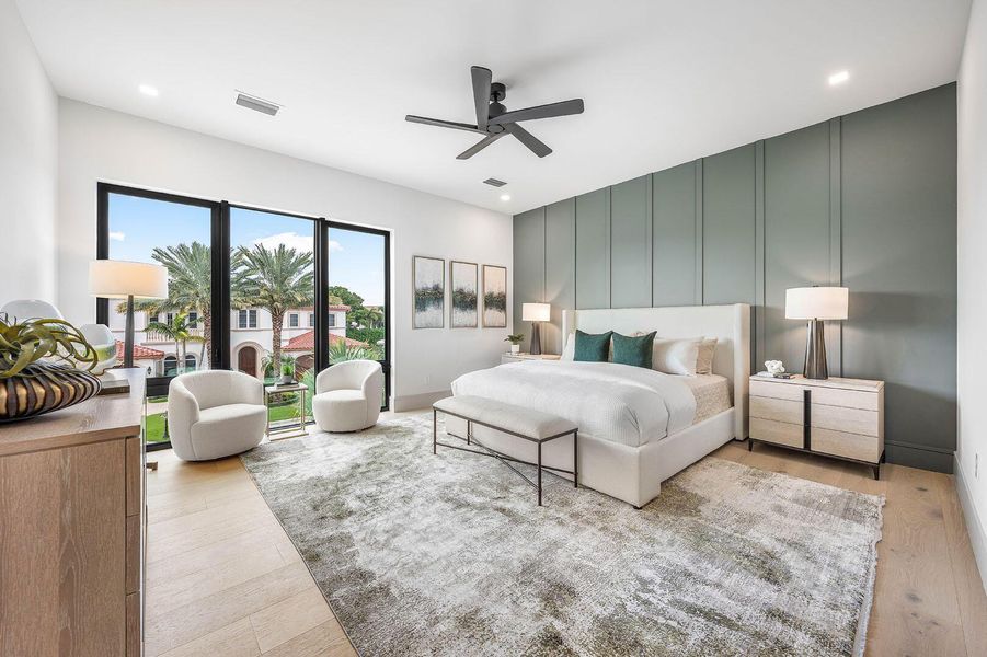 Furnished interior view inside a new home in , Boca Raton (Image 8).