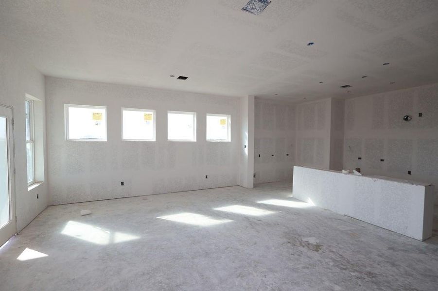 In-progress construction of a new home in The Grand Prairie 50’, Hockley, TX (Image 5).