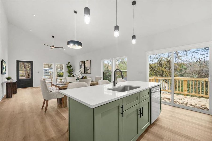 Furnished interior view inside a new home in , Atlanta (Image 13).