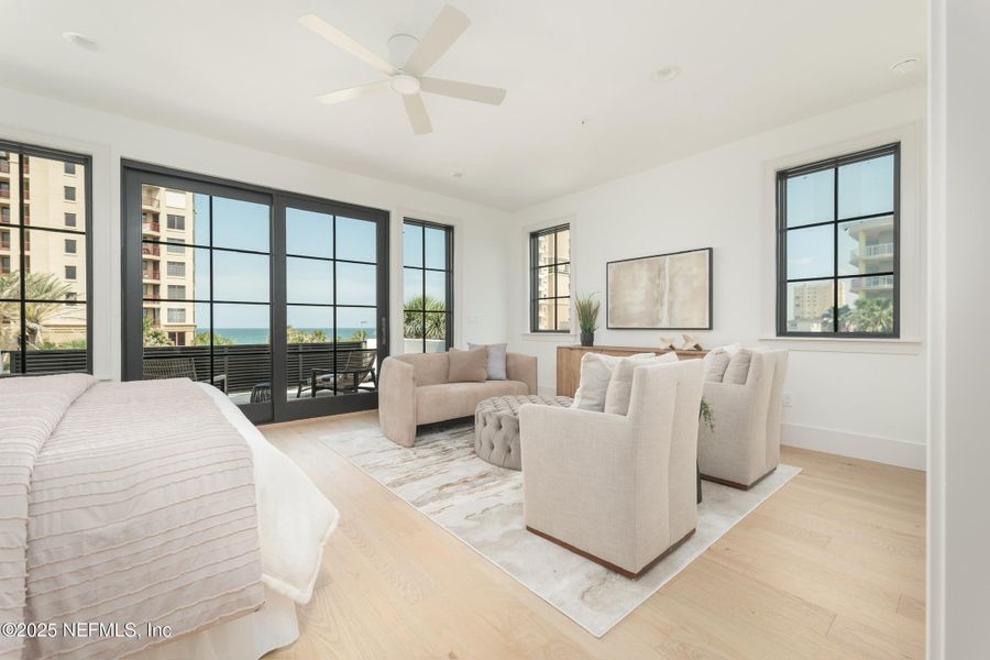 Furnished interior in a model home at Townhomes on 1st in Jacksonville Beach (Image 22).