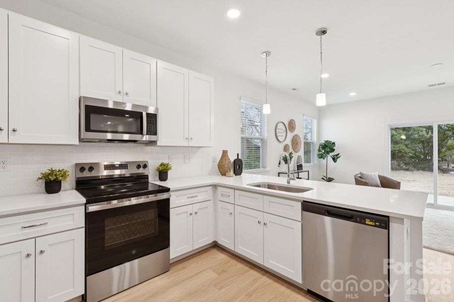 Furnished interior view inside a new home in , Monroe (Image 16).