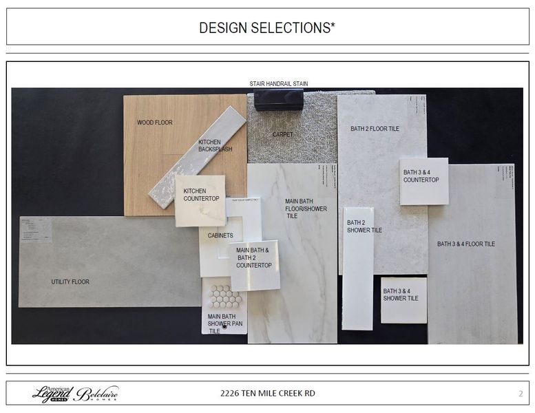 Representative photo of design selections for 2226 Ten Mile Creek