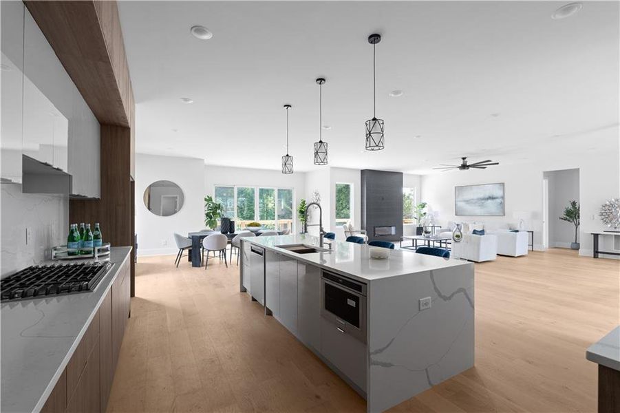 Furnished interior view inside a new home in , Atlanta (Image 15).