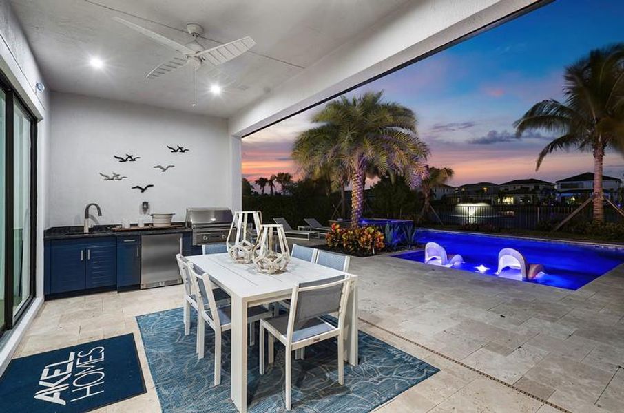 Exterior details and patio area of a home in , Palm Beach Gardens (Image 24).