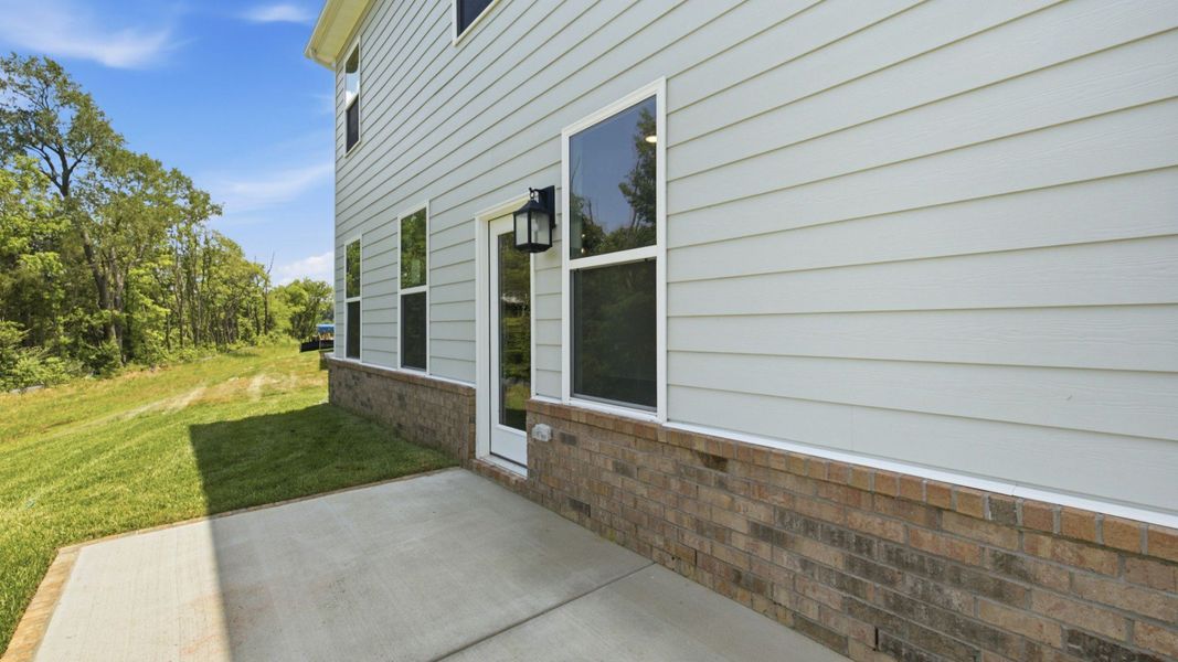 Rear exterior with patio