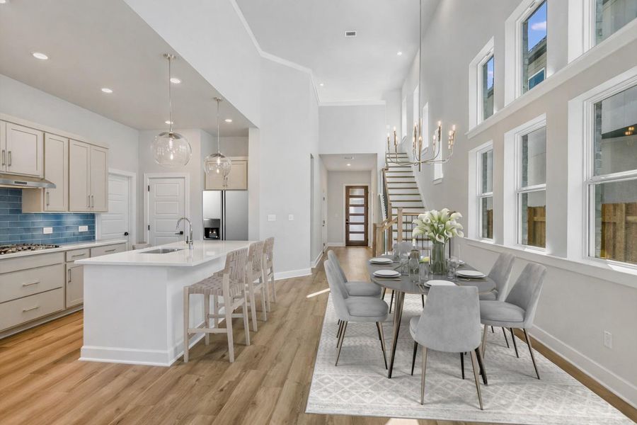 Shiloh Kitchen - Dining Area - Staged  (photo is of a similar home with similar design features; actual design features may vary)
