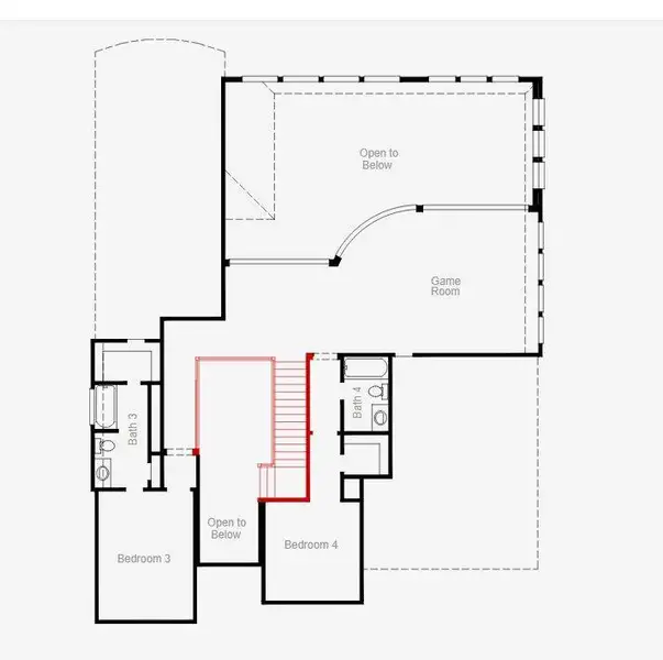 2D floor plan layout of this home in Coastal Point, League City, TX (Image 1). 2D floor plan layout of this home in Coastal Point, League City, TX (Image 1).