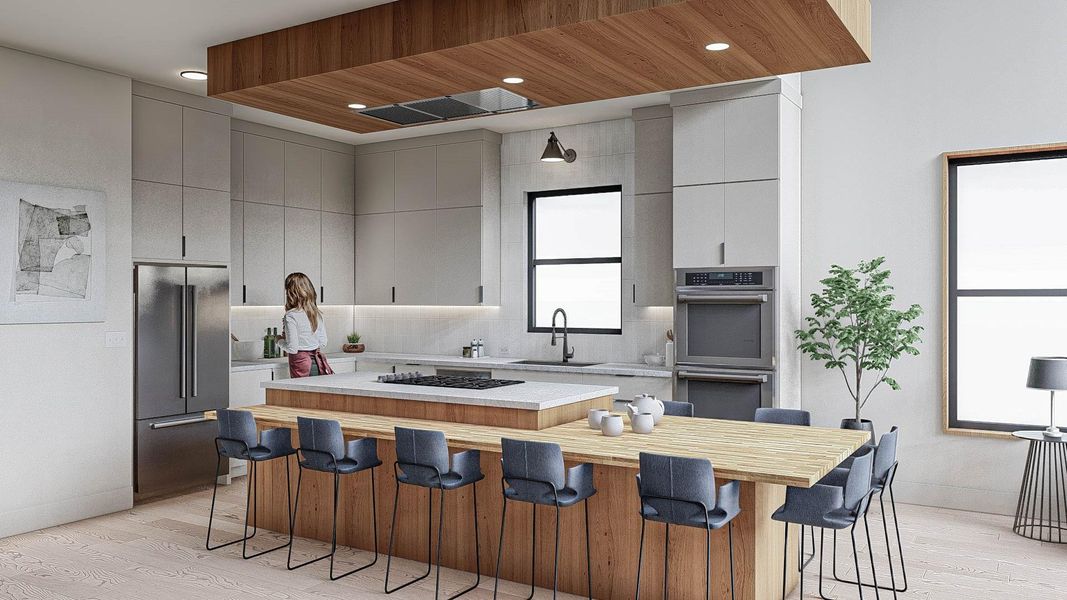 Kitchen rendering Kitchen rendering