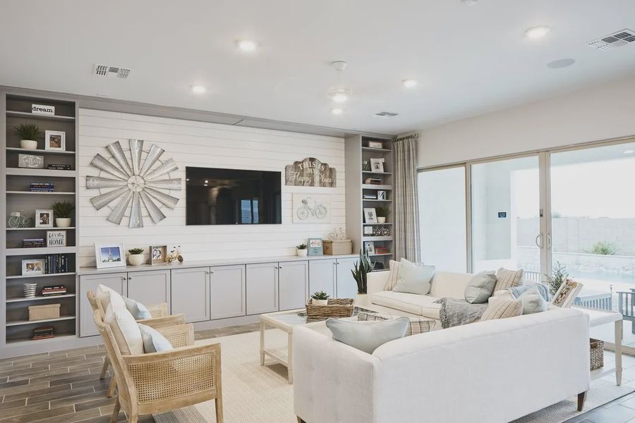 Furnished interior view inside a new home in Valencia at Granite Vista, Waddell (Image 26). Furnished interior view inside a new home in Valencia at Granite Vista, Waddell (Image 26).