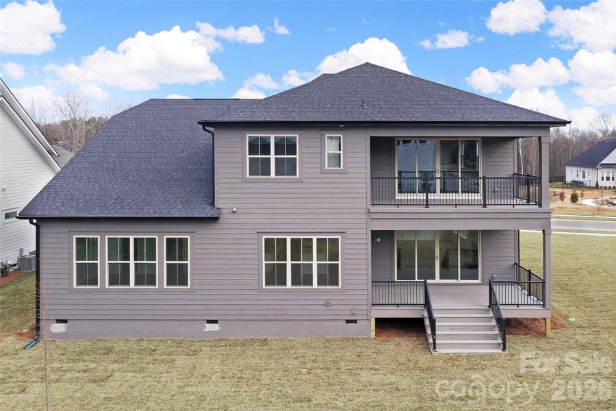 Exterior details and patio area of a home in Heritage at Marvin, Marvin (Image 26).