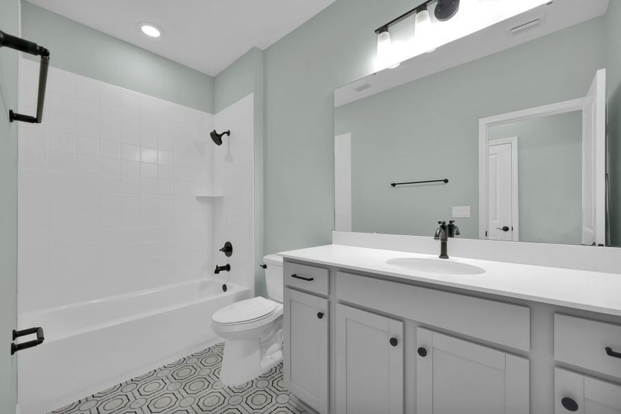 Representative furnished interior of a home built from the Crescent by Riverside Homes in Mariposa at EverRange, Jacksonville (Image 17).