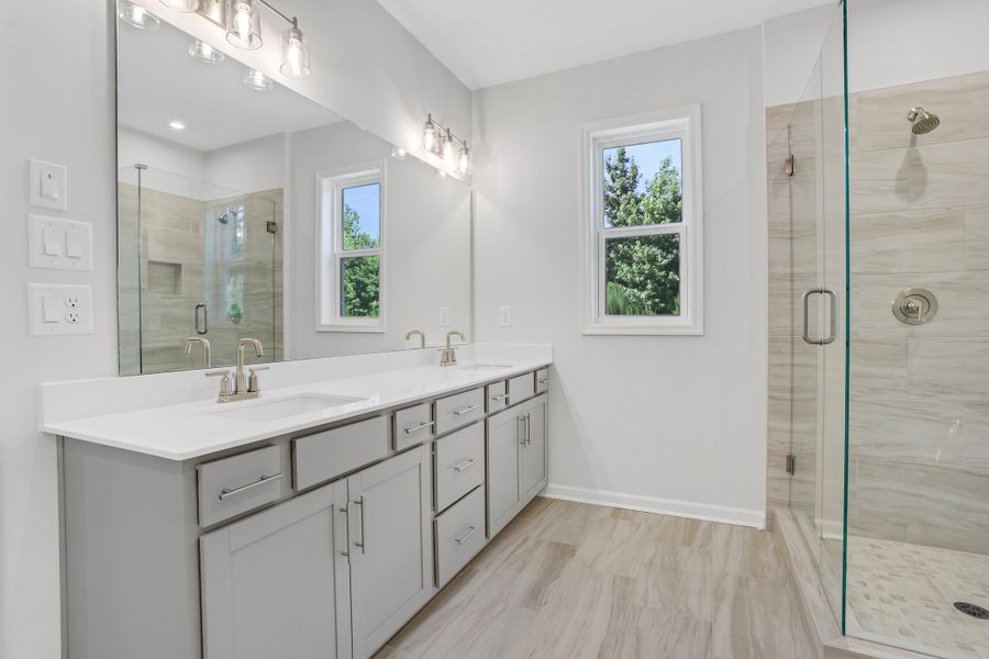 Furnished interior view inside a new home in Towne Village at Suwanee Dam, Sugar Hill (Image 9).