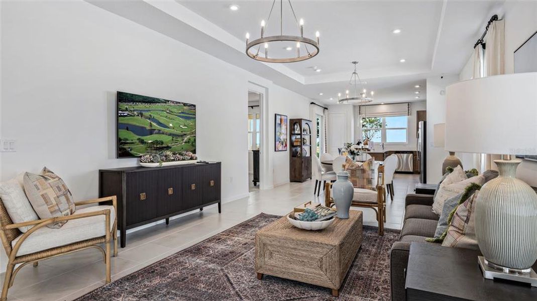 Furnished interior view inside a new home in Cresswind at Lake Harris, Tavares (Image 15).