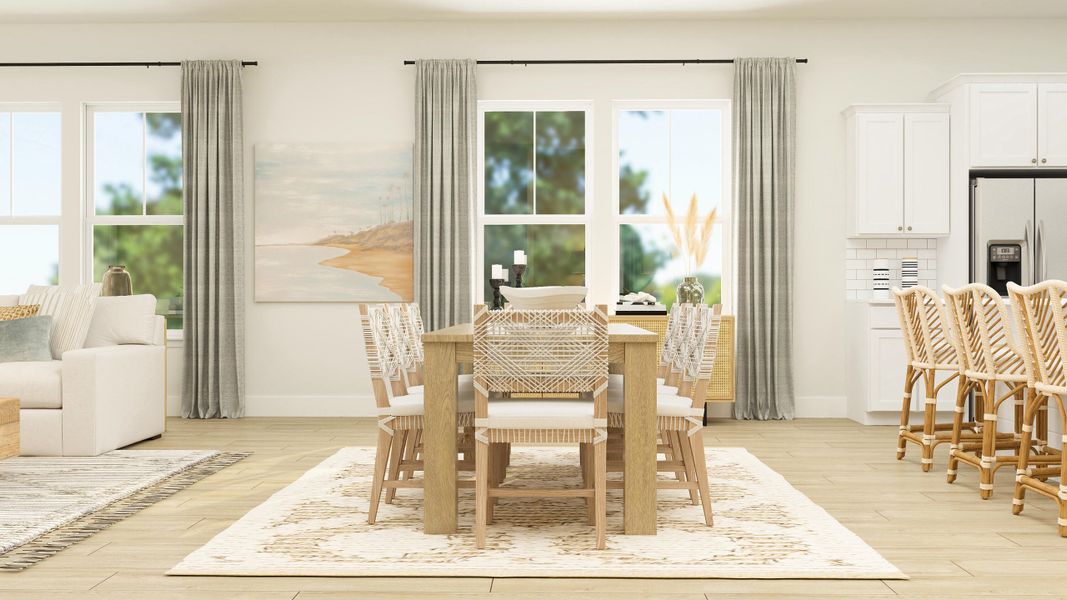 Furnished interior view inside a new home in Carnes Crossroads: Coastal Collection, Summerville (Image 2).