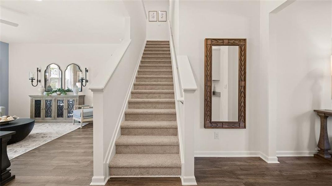 Furnished interior view inside a new home in Jackson Landing, Jefferson (Image 40). Furnished interior view inside a new home in Jackson Landing, Jefferson (Image 40).