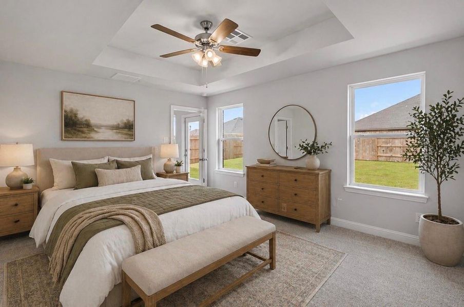 Furnished interior view inside a new home in River Ranch Trails, Dayton (Image 12).