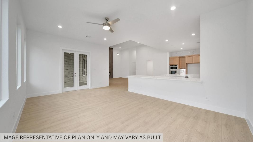 Representative unfurnished interior of a home built from the Portifino by D.R. Horton in Butlers Bend Estates, Pinehurst (Image 26).