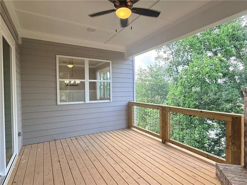 Exterior details and patio area of a home in , Flowery Branch (Image 4).