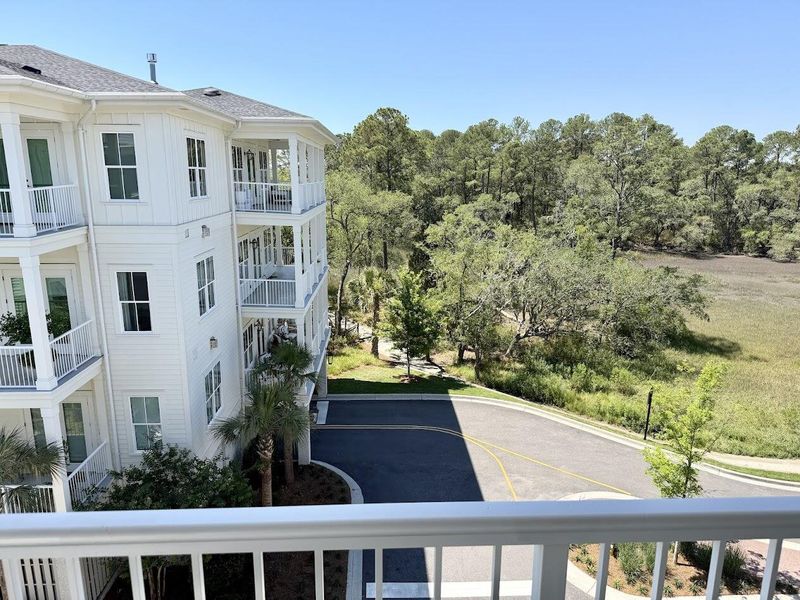 Exterior details and patio area of a home in , Charleston (Image 35).