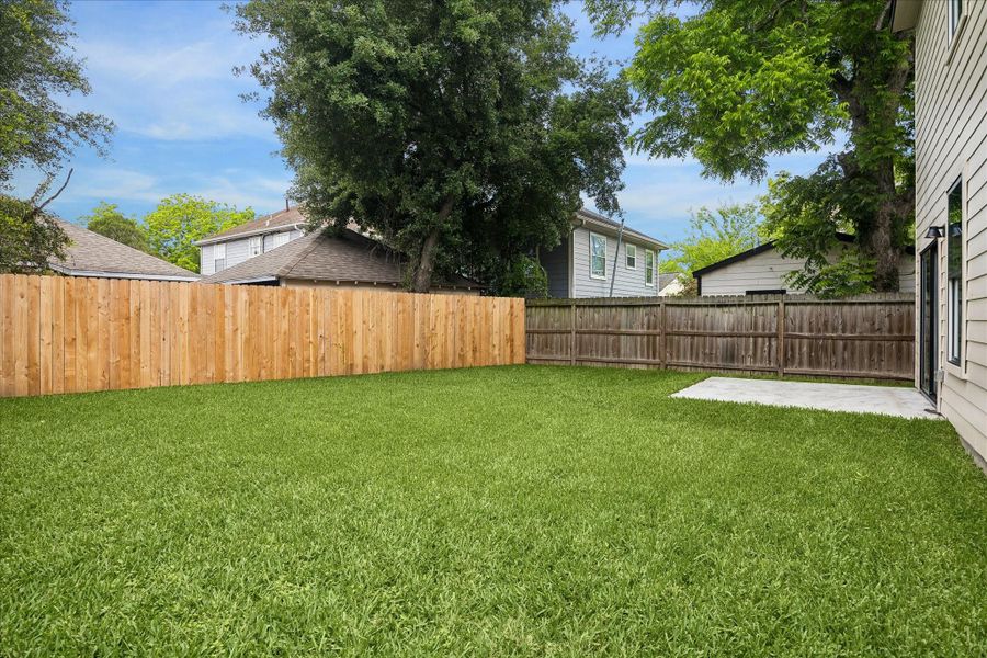 Exterior details and patio area of a home in , Houston (Image 3).