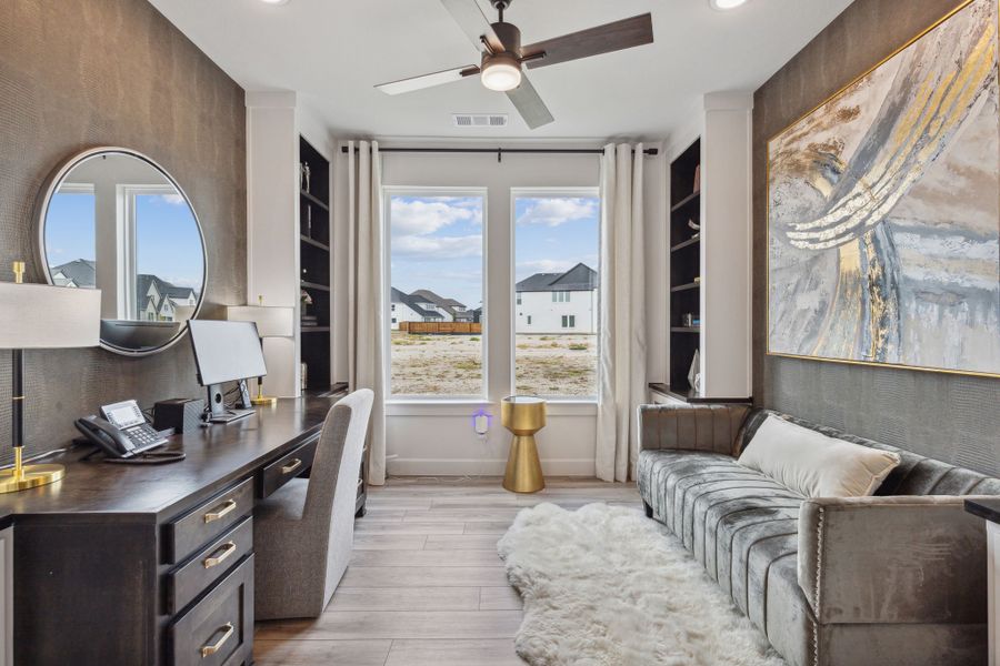 Furnished interior view inside a new home in Cross Creek Meadows 55' & 60' Series, Celina (Image 16).