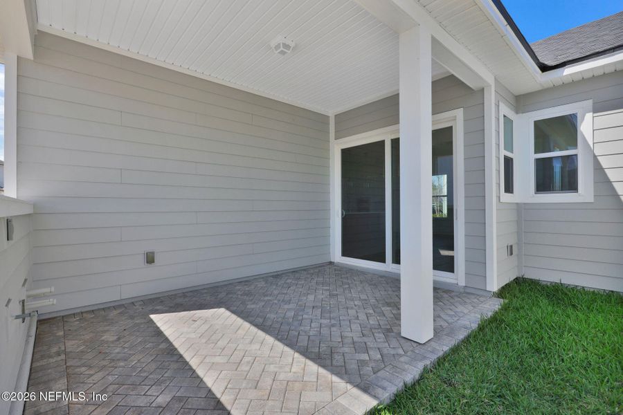 Exterior details and patio area of a home in Seabrook Village at Seabrook, Ponte Vedra (Image 22).