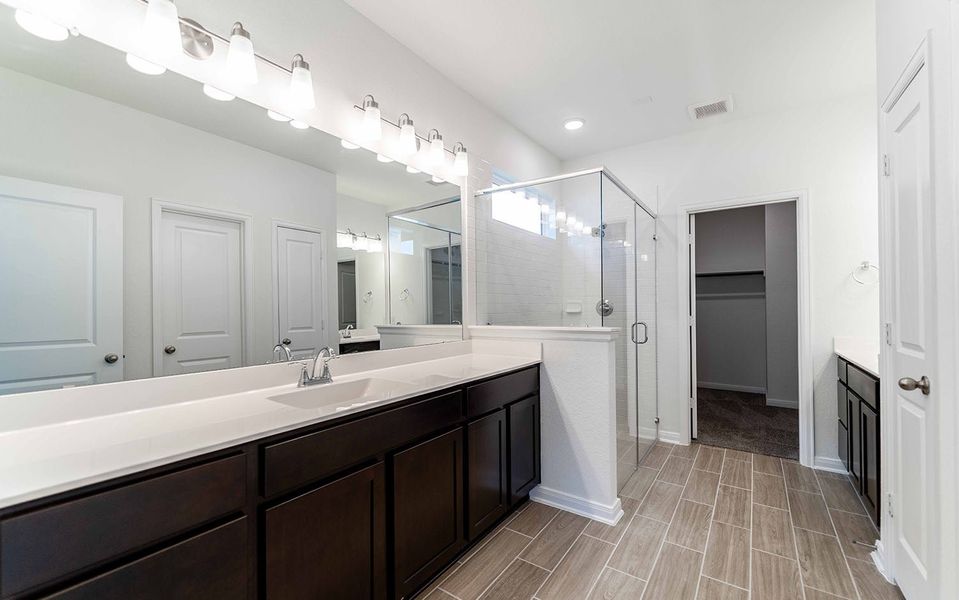 Furnished interior view inside a new home in Homestead, Schertz (Image 8). Furnished interior view inside a new home in Homestead, Schertz (Image 8).