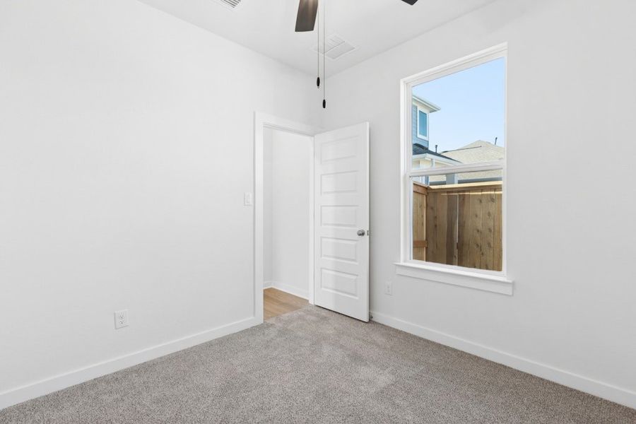 Spacious, unfurnished interior of a new home in Mayfair, New Braunfels (Image 26). Spacious, unfurnished interior of a new home in Mayfair, New Braunfels (Image 26).