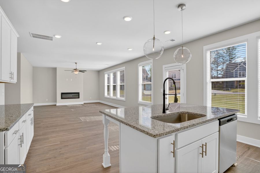 Furnished interior view inside a new home in The Fairways at Mirror Lake, Villa Rica (Image 47).