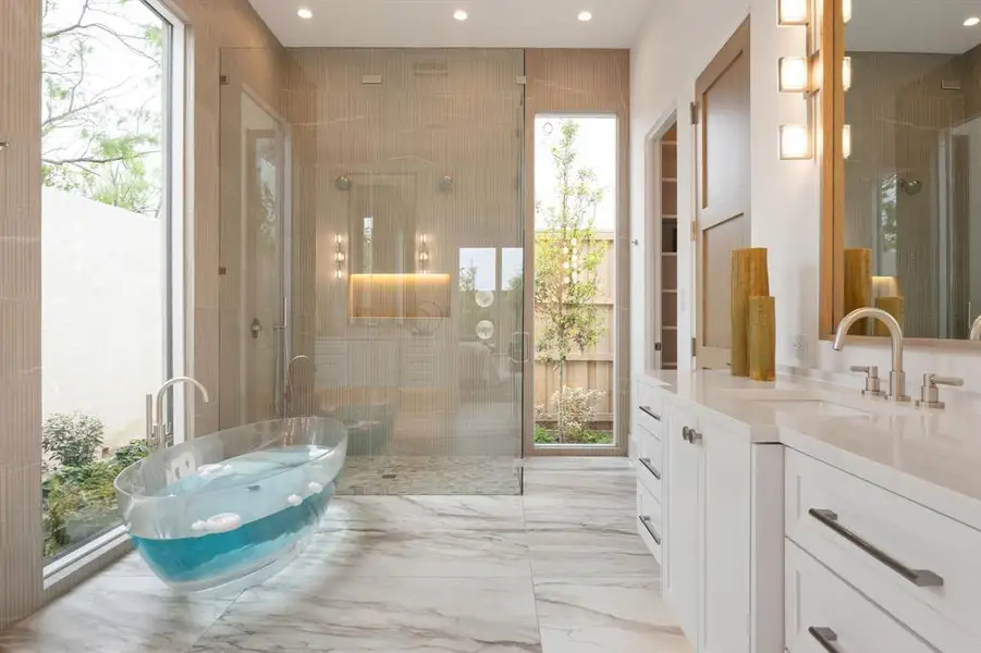 Furnished interior in a model home at Avadene at Las Colinas in Irving (Image 25).