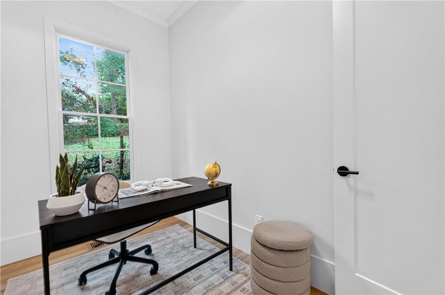 Furnished interior view inside a new home in , Atlanta (Image 19).