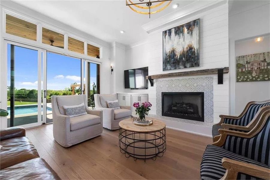 Furnished interior view inside a new home in , Fayetteville (Image 6). Furnished interior view inside a new home in , Fayetteville (Image 6).