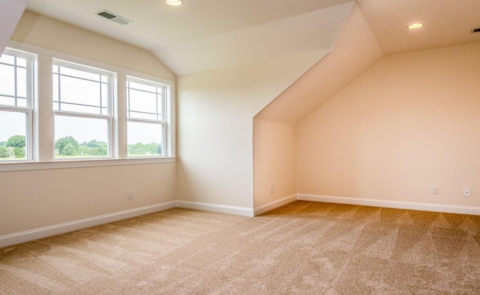 Representative unfurnished interior of a home built from the Princeton by Greybrook Homes in Harbor Watch, Statesville (Image 29).