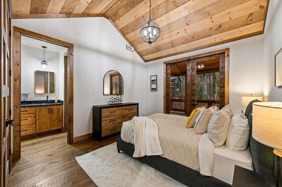 Furnished interior view inside a new home in , McCaysville (Image 40).