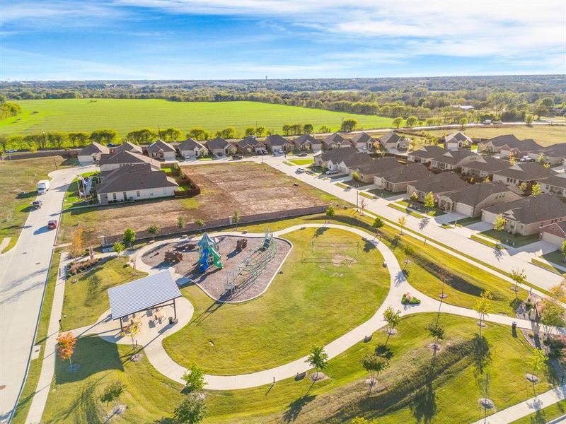 Birds eye view of property