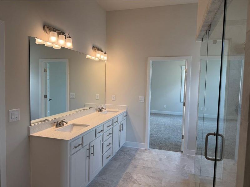 Furnished interior view inside a new home in Rosewood Lake Estates, Hoschton (Image 7).