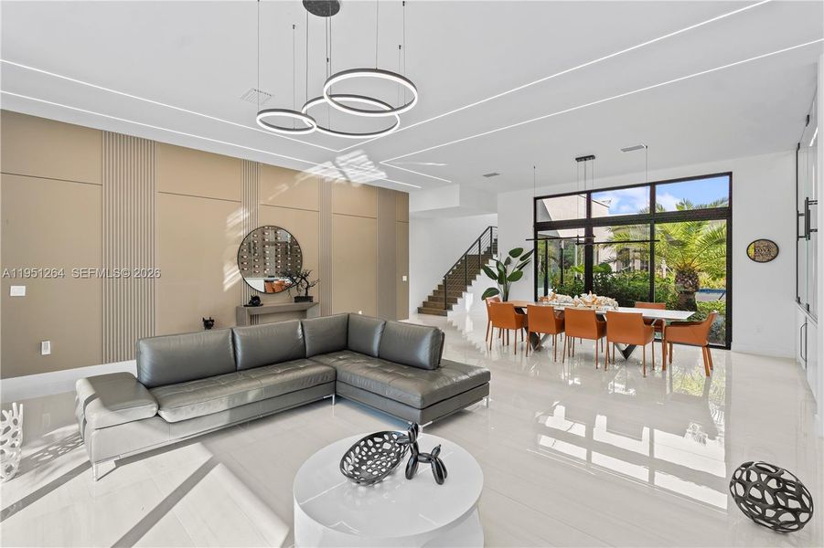 Furnished interior view inside a new home in , Weston (Image 63).