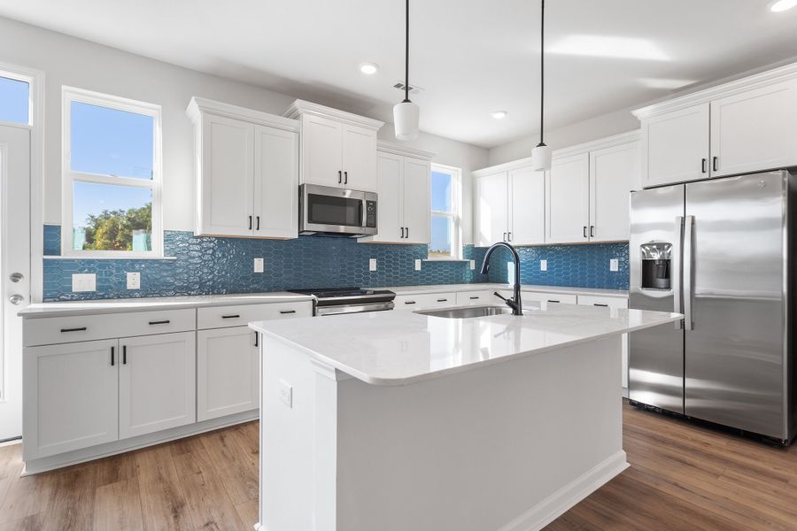 Furnished interior view inside a new home in Renaissance at White Oak, Garner (Image 7). Furnished interior view inside a new home in Renaissance at White Oak, Garner (Image 7).