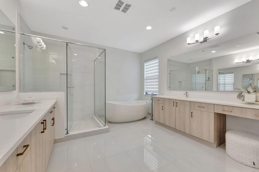 Furnished interior view inside a new home in , Boca Raton (Image 10). Furnished interior view inside a new home in , Boca Raton (Image 10).