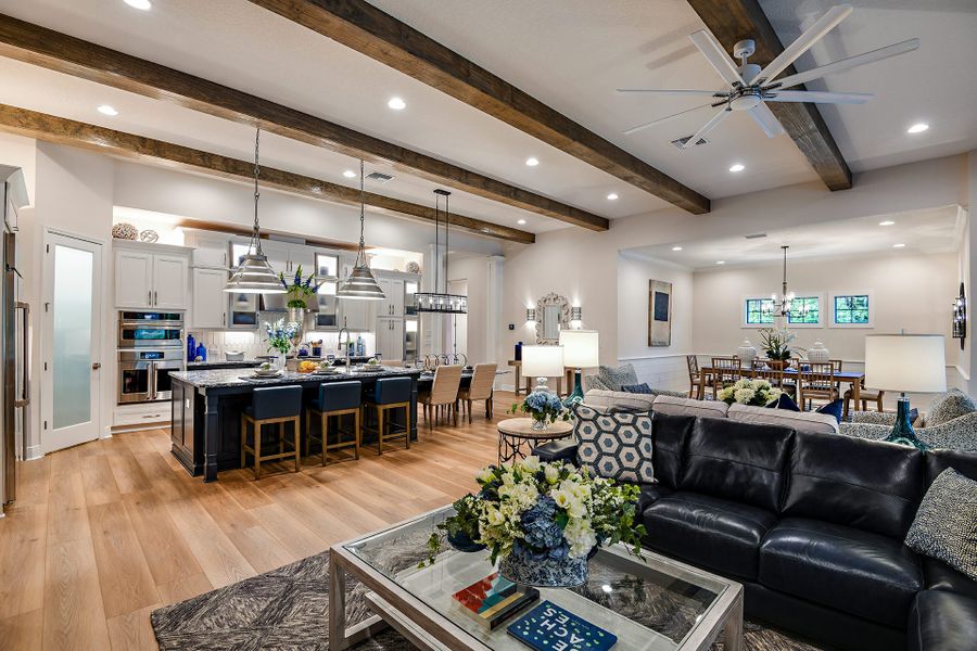 Representative furnished interior of a home built from the Key West II by Homes by WestBay in Barrington Preserve, Brandon (Image 9).